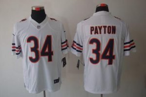 Nike Bears #34 Walter Payton White Men's Embroidered NFL Limited Jersey