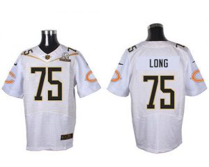 Nike Bears #75 Kyle Long White 2016 Pro Bowl Men's Stitched NFL Elite Jersey