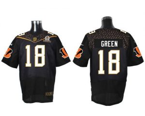 Nike Bengals #18 A.J. Green Black 2016 Pro Bowl Men's Stitched NFL Elite Jersey