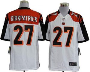 Nike Bengals #27 Dre Kirkpatrick White Men's Embroidered NFL Game Jersey