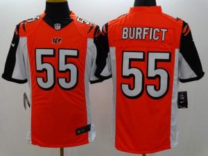 Nike Bengals #55 Vontaze Burfict Orange Alternate Men's Stitched NFL Limited Jersey