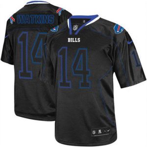 Nike Bills #14 Sammy Watkins Lights Out Black Men's Stitched NFL Elite Jersey