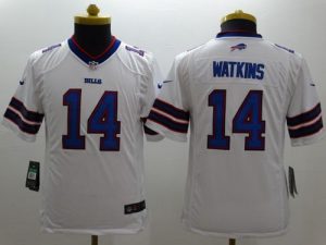 Nike Bills #14 Sammy Watkins White Women's Stitched NFL Limited Jersey