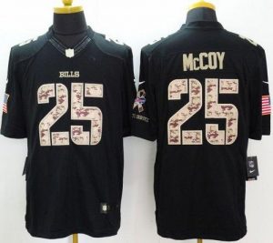 Nike Bills #25 LeSean McCoy Black Men's Stitched NFL Limited Salute to Service Jersey