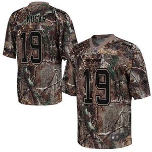 Nike Browns #19 Bernie Kosar Camo Men's Embroidered NFL Realtree Elite Jersey