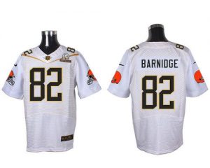 Nike Browns #82 Gary Barnidge White 2016 Pro Bowl Men's Stitched NFL Elite Jersey