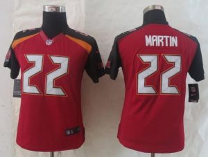 Nike Buccaneers #22 Doug Martin Red Team Color Women's Stitched NFL New Limited Jersey