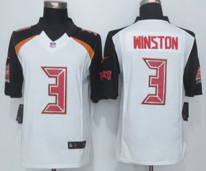 Nike Buccaneers #3 Jameis Winston White Men's Stitched NFL New Limited Jersey