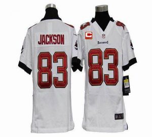 Nike Buccaneers #83 Vincent Jackson White With C Patch Youth Embroidered NFL Elite Jersey