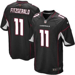 Nike Cardinals #11 Larry Fitzgerald Black Alternate Men's Embroidered NFL Game Jersey