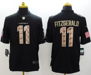 Nike Cardinals #11 Larry Fitzgerald Black Men's Stitched NFL Limited Salute to Service Jersey