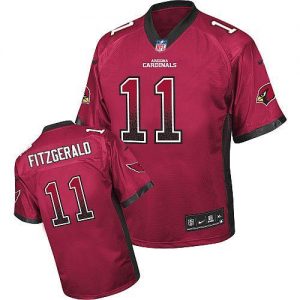 Nike Cardinals #11 Larry Fitzgerald Red Team Color Men's Embroidered NFL Elite Drift Fashion Jersey