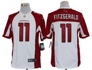 Nike Cardinals #11 Larry Fitzgerald White Men's Embroidered NFL Limited Jersey