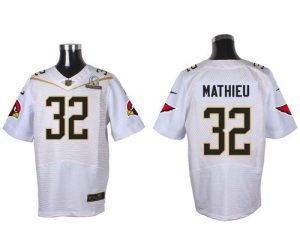 Nike Cardinals #32 Tyrann Mathieu White 2016 Pro Bowl Men's Stitched NFL Elite Jersey