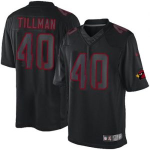 Nike Cardinals #40 Pat Tillman Black Men's Embroidered NFL Impact Limited Jersey