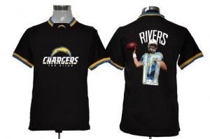 Nike Chargers #17 Philip Rivers Black Men's NFL Game All Star Fashion Jersey