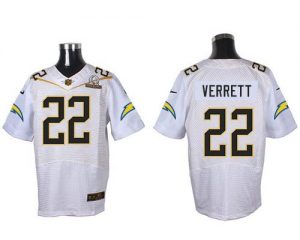 Nike Chargers #22 Jason Verrett White 2016 Pro Bowl Men's Stitched NFL Elite Jersey