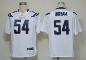 Nike Chargers #54 Melvin Ingram White Men's Embroidered NFL Game Jersey