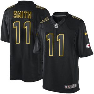 Nike Chiefs #11 Alex Smith Black Men's Stitched NFL Impact Limited Jersey