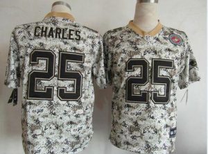 Nike Chiefs #25 Jamaal Charles Camo Men's Embroidered NFL Elite USMC Jersey