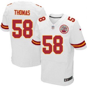 Nike Chiefs #58 Derrick Thomas White Men's Stitched NFL Elite Jersey