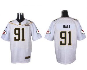 Nike Chiefs #91 Tamba Hali White 2016 Pro Bowl Men's Stitched NFL Elite Jersey