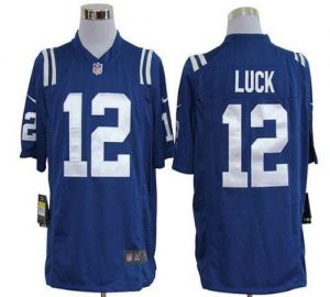 Nike Colts #12 Andrew Luck Royal Blue Team Color Men's Embroidered NFL Game Jersey