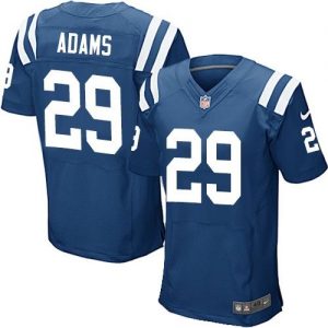 Nike Colts #29 Mike Adams Royal Blue Team Color Men's Stitched NFL Elite Jersey