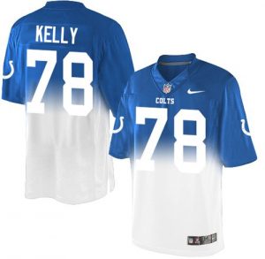 Nike Colts #78 Ryan Kelly Royal Blue White Men's Stitched NFL Elite Fadeaway Fashion Jersey