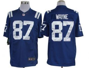 Nike Colts #87 Reggie Wayne Royal Blue Team Color Men's Embroidered NFL Limited Jersey