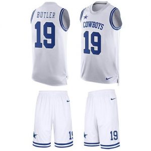 Nike Cowboys #19 Brice Butler White Men's Stitched NFL Limited Tank Top Suit Jersey