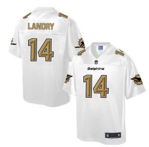 Nike Dolphins #14 Jarvis Landry White Men's NFL Pro Line Fashion Game Jersey