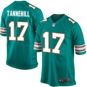 Nike Dolphins #17 Ryan Tannehill Aqua Green Alternate Youth Stitched NFL Elite Jersey