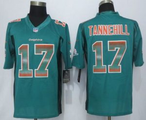 Nike Dolphins #17 Ryan Tannehill Aqua Green Team Color Men's Stitched NFL Limited Strobe Jersey