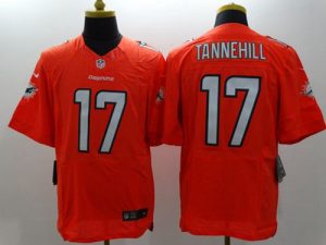 Nike Dolphins #17 Ryan Tannehill Orange Alternate Men's Stitched NFL Elite Jersey