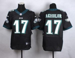 Nike Eagles #17 Nelson Agholor Black Alternate Men's Stitched NFL New Elite Jersey