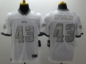 Nike Eagles #43 Darren Sproles White Men's Stitched NFL Limited Platinum Jersey