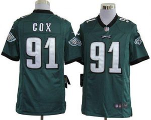 Nike Eagles #91 Fletcher Cox Midnight Green Team Color Men's Embroidered NFL Game Jersey