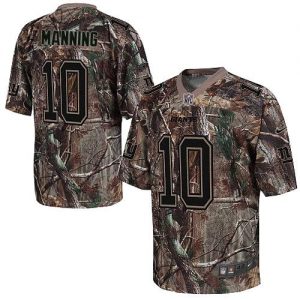 Nike Giants #10 Eli Manning Camo Men's Embroidered NFL Realtree Elite Jersey