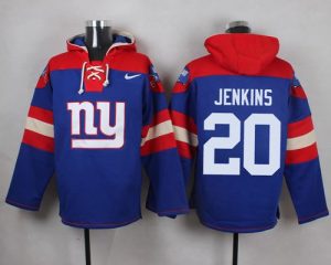 Nike Giants #20 Janoris Jenkins Royal Blue Player Pullover NFL Hoodie