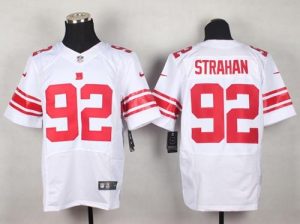 Nike Giants #92 Michael Strahan White Men's Stitched NFL Elite Jersey