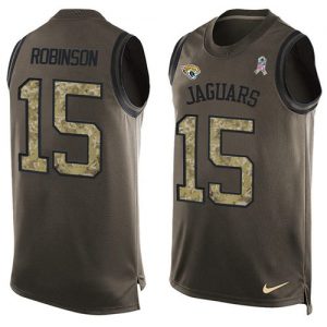 Nike Jaguars #15 Allen Robinson Green Men's Stitched NFL Limited Salute To Service Tank Top Jersey