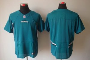 Nike Jaguars Blank Teal Green Team Color Men's Embroidered NFL Elite Jersey