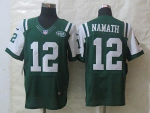 Nike Jets #12 Joe Namath Green Team Color Men's Stitched NFL Elite Jersey