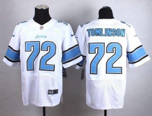 Nike Lions #72 Laken Tomlinson White Men's Stitched NFL Elite Jersey