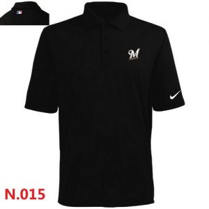 Nike Milwaukee Brewers 2014 Players Performance Polo Black