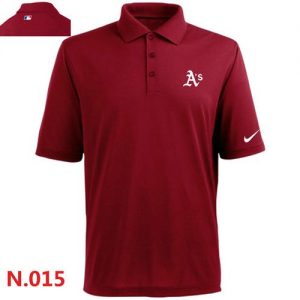 Nike Oakland Athletics 2014 Players Performance Polo Red