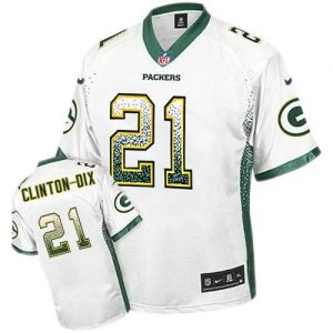 Nike Packers #21 Ha Ha Clinton-Dix White Men's Stitched NFL Elite Drift Fashion Jersey