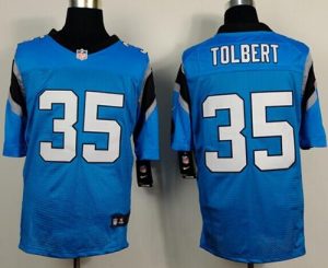 Nike Panthers #35 Mike Tolbert Blue Alternate Men's Stitched NFL Elite Jersey