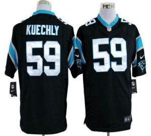 Nike Panthers #59 Luke Kuechly Black Team Color Men's Embroidered NFL Game Jersey